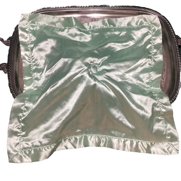 Carter's Lovey Elephant Security Blanket Sweet Little One Mint Green Satin Trim - Picture 6 of 9